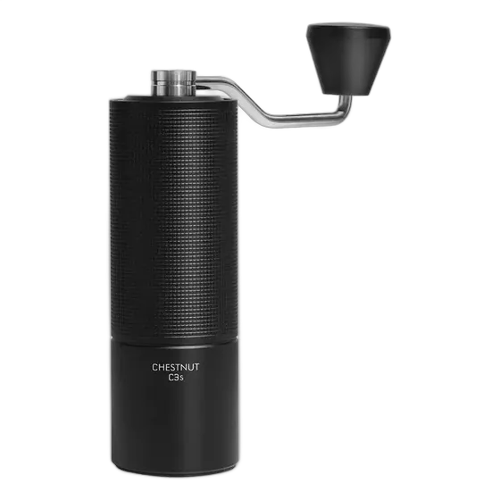 C3S Stainless Steel Coffee Grinder with Manual Hand Crank, for Coffee Beans, Black