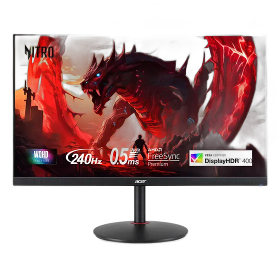 Acer XV272U Gaming Monitor 27 WQHD IPS 240Hz Black 127V