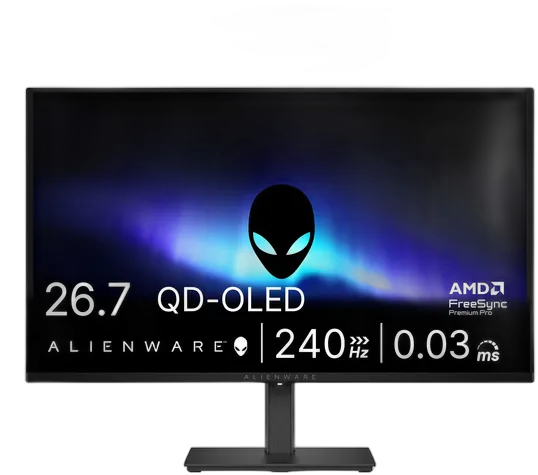 Alienware AW2726DM 27'' QD-OLED 240Hz Gaming Monitor, Black