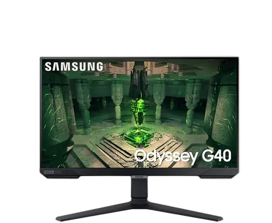 Gaming Monitor Samsung Odyssey G40 27, 240Hz, 1ms, Height Adjustment, G-Sync, FreeSync, HDMI, DP, FHD, Black