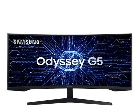 Gaming Monitor Samsung Odyssey G5 34" Ultrawide 165Hz 1ms HDR10 HDMI FreeSync Premium