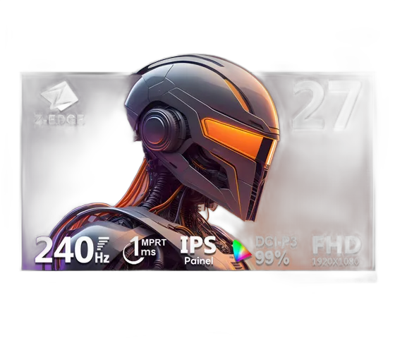 Z-Edge Gaming Monitor with 27 screen 240Hz and FHD resolution