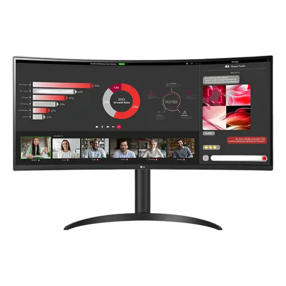 LG 34WR55QC-B Curved Ultrawide WQHD HDR10 34-Inch Monitor