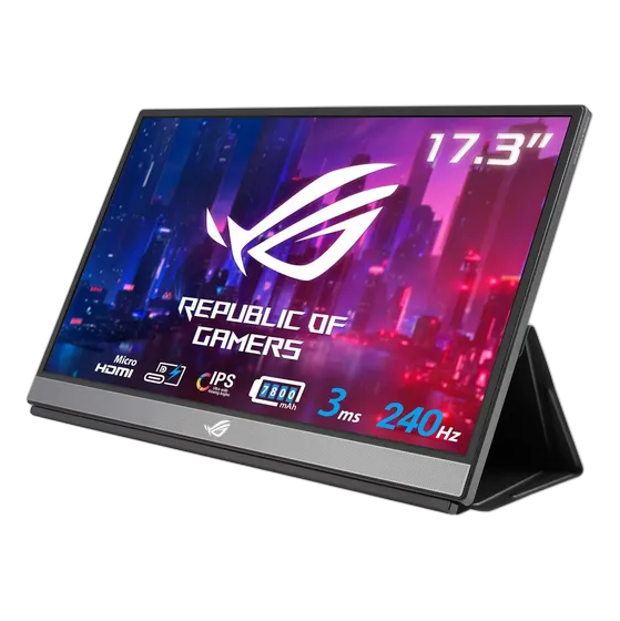 Asus ROG Strix Portable Monitor, 1080p IPS, 17.3", 240Hz