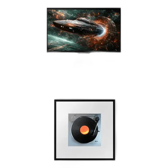 Samsung Odyssey 3D 27 4K Monitor + Samsung Music Frame