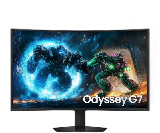 Samsung Odyssey G7 Monitor, 37'', 4K, 165Hz, 1ms, FreeSync, DP, HDMI, USB, Height Adjustment, Black