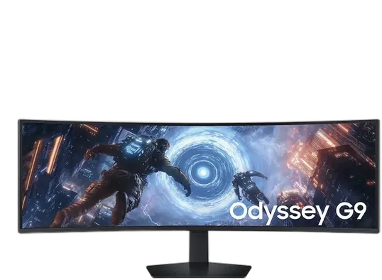 Samsung Odyssey G9 49" DQHD 144Hz Monitor, Height Adjustable, Black