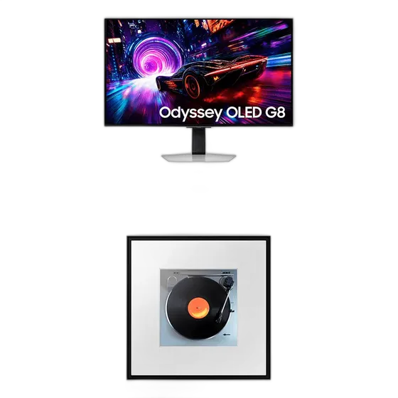 Samsung Odyssey OLED G8 32 4K Monitor + Samsung Music Frame