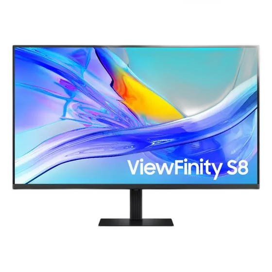 Samsung ViewFinity S8 Monitor 37, 4K, USB-C (90w), USB Hub, DisplayPort, HDMI, HAS, Black