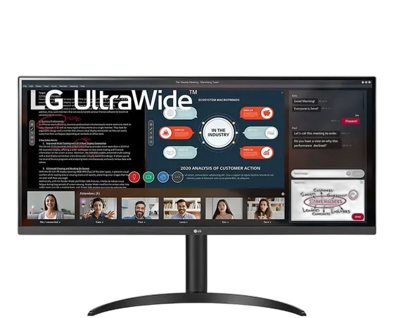 Ultrawide Monitor LG 34 IPS Full HD HDR10 AMD FreeSync 34WP Color Black