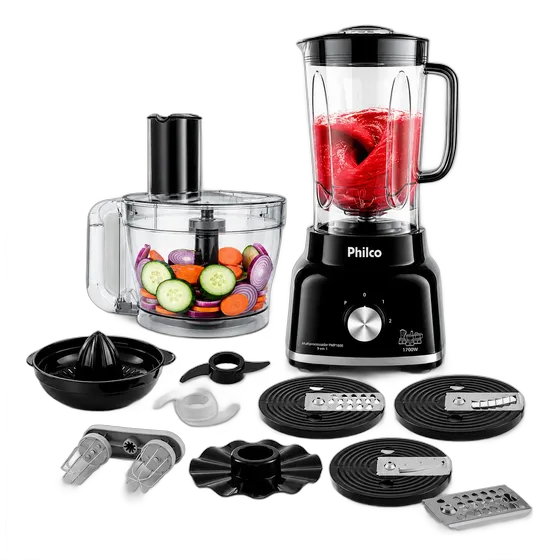 Philco 1700w 9-in-1 Food Processor with Mixer