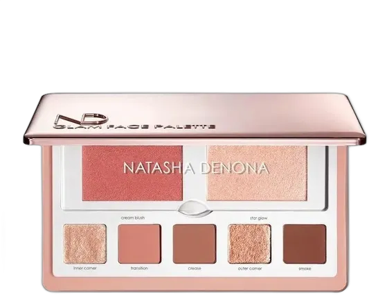 Natasha Denona | Glam Face Palette โ Light Shade for Eyes and Cheeks