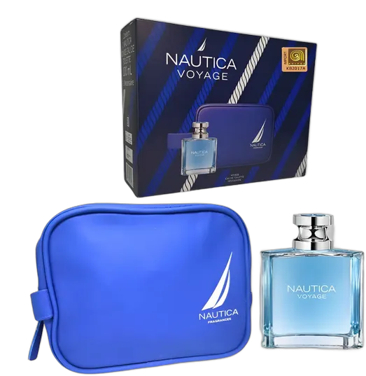 Nautica Voyage Men's - Eau De Toilette 100ml Adipec + Toiletry Bag + Free Gift + Receipt