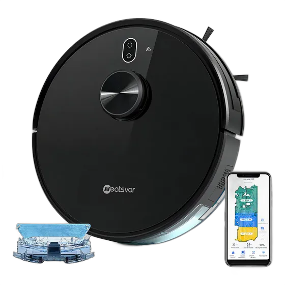 Neatsvor X600 Robot Vacuum with Smart Mapping, Sweeping, Advanced Navigation, Supports Sweeping and Mopping Functions,