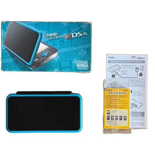 New Nintendo 2DS XL Black and Blue 3DS