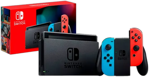 Nintendo Nintendo Switch Switch 32GB Standard Neon Red, Neon Blue And Black - Good (Refurbished)