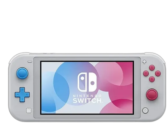 Nintendo Switch Lite 32GB Zacian and Zamazenta Edition gray and cyan and magenta color