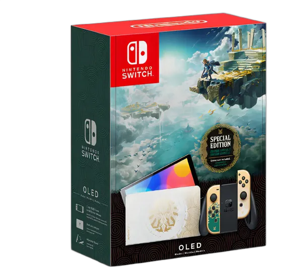 Nintendo Switch OLED Legend Of Zelda: Tears Of The Kingdom, white color
