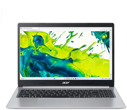 Acer Aspire 5 A515-45-R043 Laptop - AMD Ryzen 5 5500U 16 GB DDR4 512 GB SSD 15.6 FHD IPS Display Windows 11 Home Wi-Fi 6 Silver