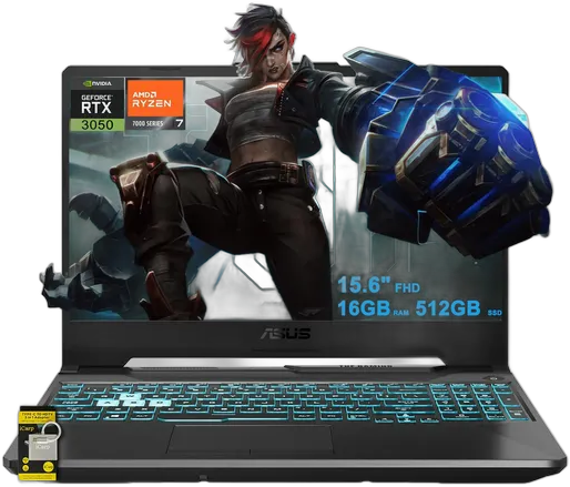 Asus TUF Gaming A15 Laptop 15.6'' FHD Ryzen 7 16GB 512GB S