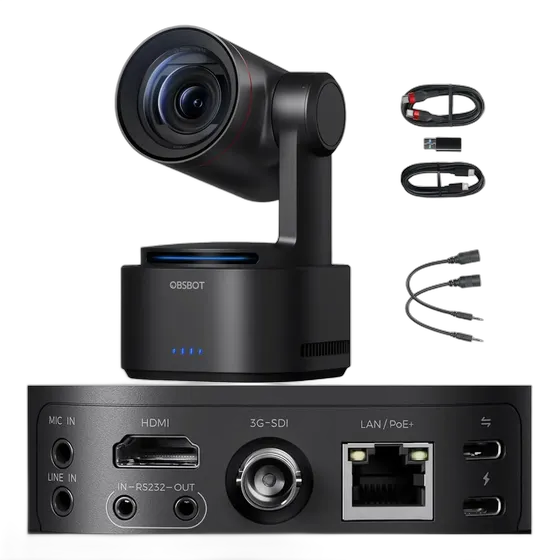 OBSBOT Tail 2 PTZ Camera 4K 60fps with 12x Zoom and NDI