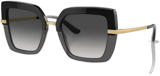 Dolce & Gabbana DG4373 Square Black Acetate Sunglasses UV Protection