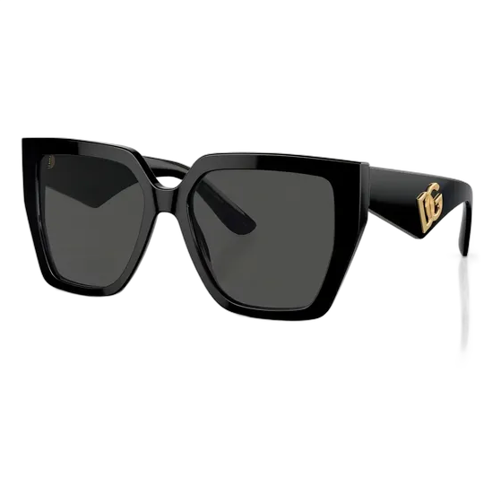 Dolce & Gabbana DG4438 Sunglasses Square Black Grey Lens UV Protection