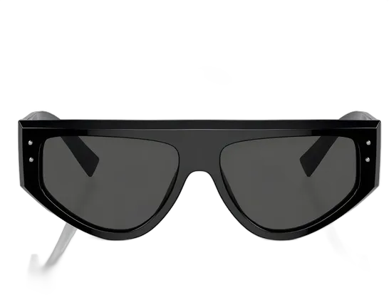 Dolce & Gabbana Women's Rectangular Sunglasses Black Grey UV Lens DG4661