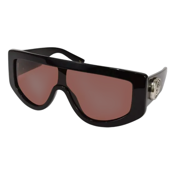 Gucci GG1950S 002 99x01 130 Rectangular Sunglasses, Black/Red