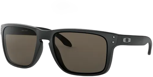 Oakley Holbrook XL Sunglasses Extra Large size matte black frame and warm grey lens