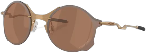 Oakley Tailend Ti Sunglasses Matte Gold Prizm Tungsten Lenses