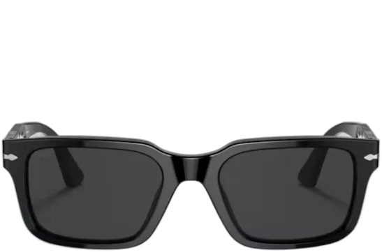 Persol 3272S 95/48 Rectangular Sunglasses Black