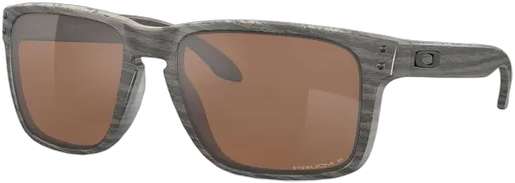 Oakley Holbrook XL Polarized Sunglasses Extra Large Size Woodgrain Frame and Tungsten Lens