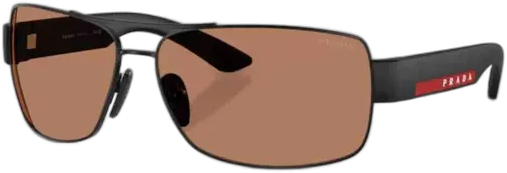 Prada 0ps B52s Men's Black Irregular Sunglasses
