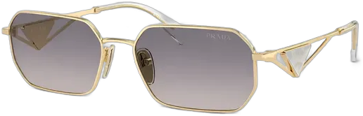 Prada Women's Gold Metal 0pra51s Sunglasses Original