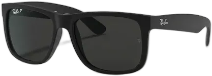 Ray-Ban Justin RB4165 601/8G Black Polarized Sunglasses