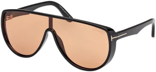 Tom Ford Achilles TF1182 Photochromic Shield Sunglasses Black Light Brown