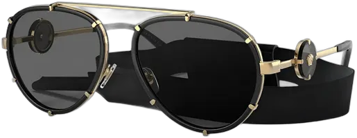 Versace VE2232 Metal Pilot Sunglasses