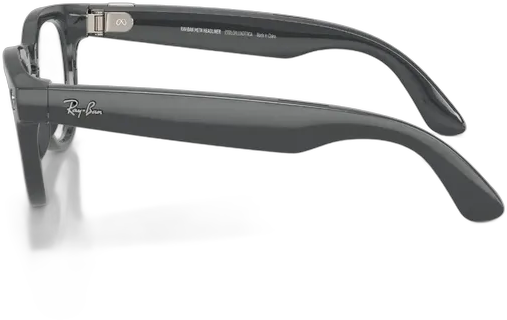 Ray-ban Headliner Meta Glasses Shiny Ast Grey / Trans Emerald Transitions Emerald Shiny Asteroid Grey