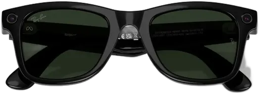 Ray-ban Meta Wayfarer Glasses - Gen2 Shiny Black / Trans. Gph. Green Transitions Graph. Green Shiny Black