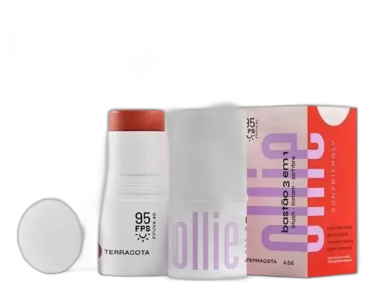 Ollie 3-in-1 Stick Terracotta SPF 95 Blush, Lipstick & Eyeshadow