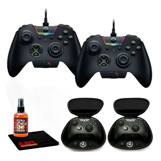 Pack of 2 Razer Wolverine Ultimate Controllers Xbox PC Black