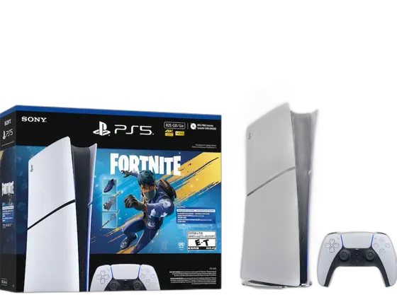 Playstation 5 Slim Digital Edition Fortnite Bundle Sony White