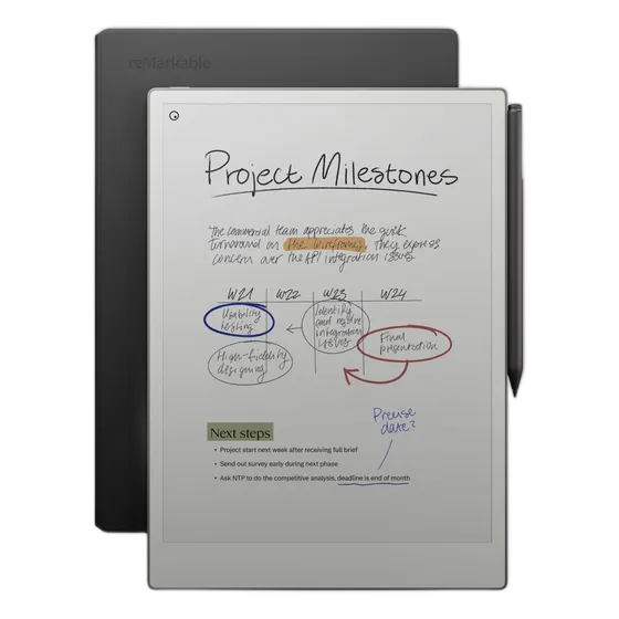 reMarkable Paper Pro Bundle - Premium Leather | Includes 11.8-inch Display