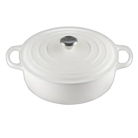 Le Creuset Risotto Pot, Enameled Cast Iron, 30cm, Cotton White
