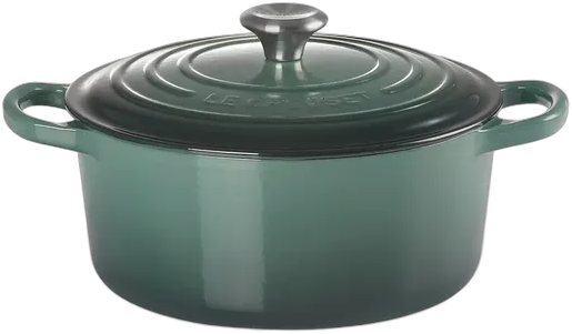 Le Creuset Round Pot 24cm Signature Green Artichaut Color