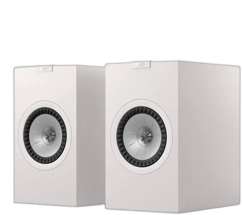 White Pair KEF Q3 Meta Bookshelf Speakers