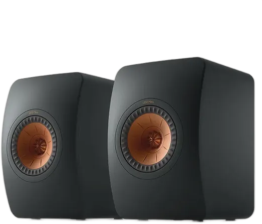 Pair of Passive Bookshelf Speakers KEF LS50 Black