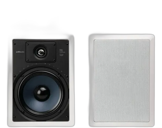 Polk Audio Rc85i In-Ceiling Speaker Pair, 2-Way, White