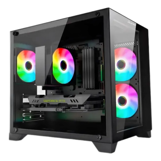 PC Gamer 2Eletro FPS - Intel Core i7, 16GB RAM, 1TB SSD, GeForce RTX 3050 8GB, 600W 80 Plus Power Supply, Black Aquarium Case - CD2E-FPS1029